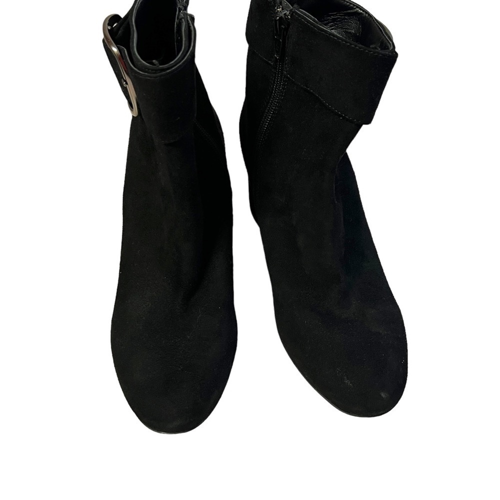 FORMENTINI Made in Italy Black Suede Leather Ankle Boots, Size 38 (US 7) - Picture 10 of 16